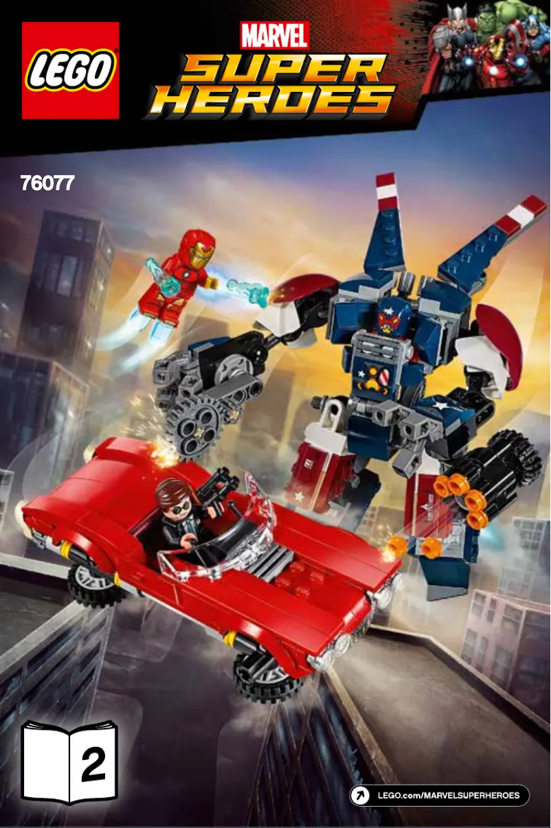 Page n°1 - Manuel utilisateur Lego Marvel Super Heroes 76077