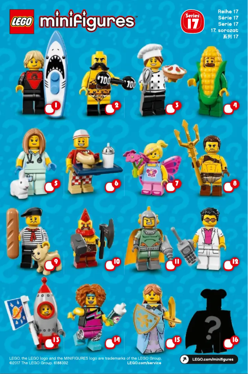 Página 1 del manual Instrucciones visuales Lego Minifigures 71018