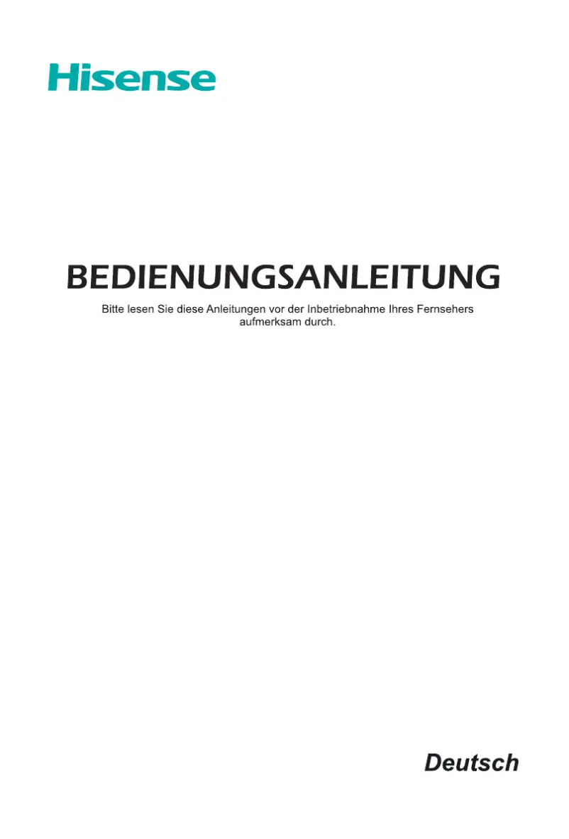 Page 1 de la notice Manuel utilisateur Hisense H55U8B