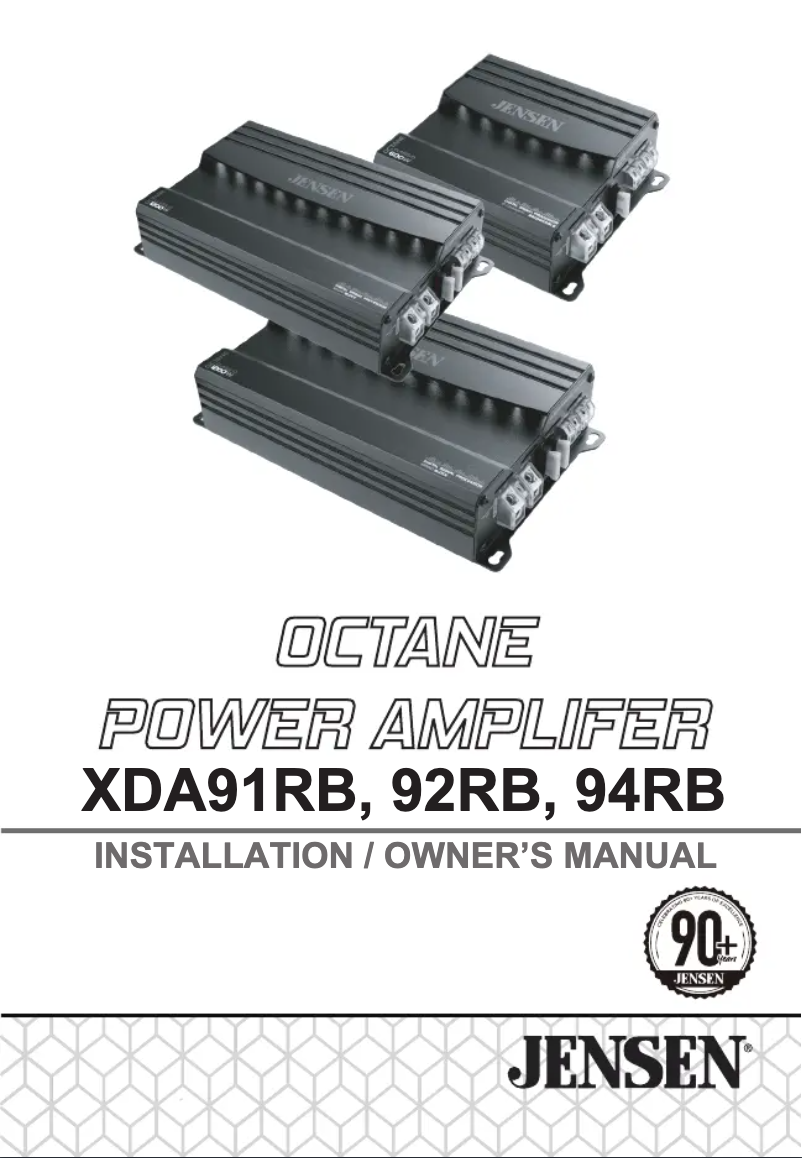 Image de la première page du manuel de l'appareil XDA92RB