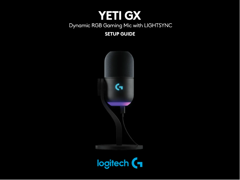 Image de la première page du manuel de l'appareil YETI GX