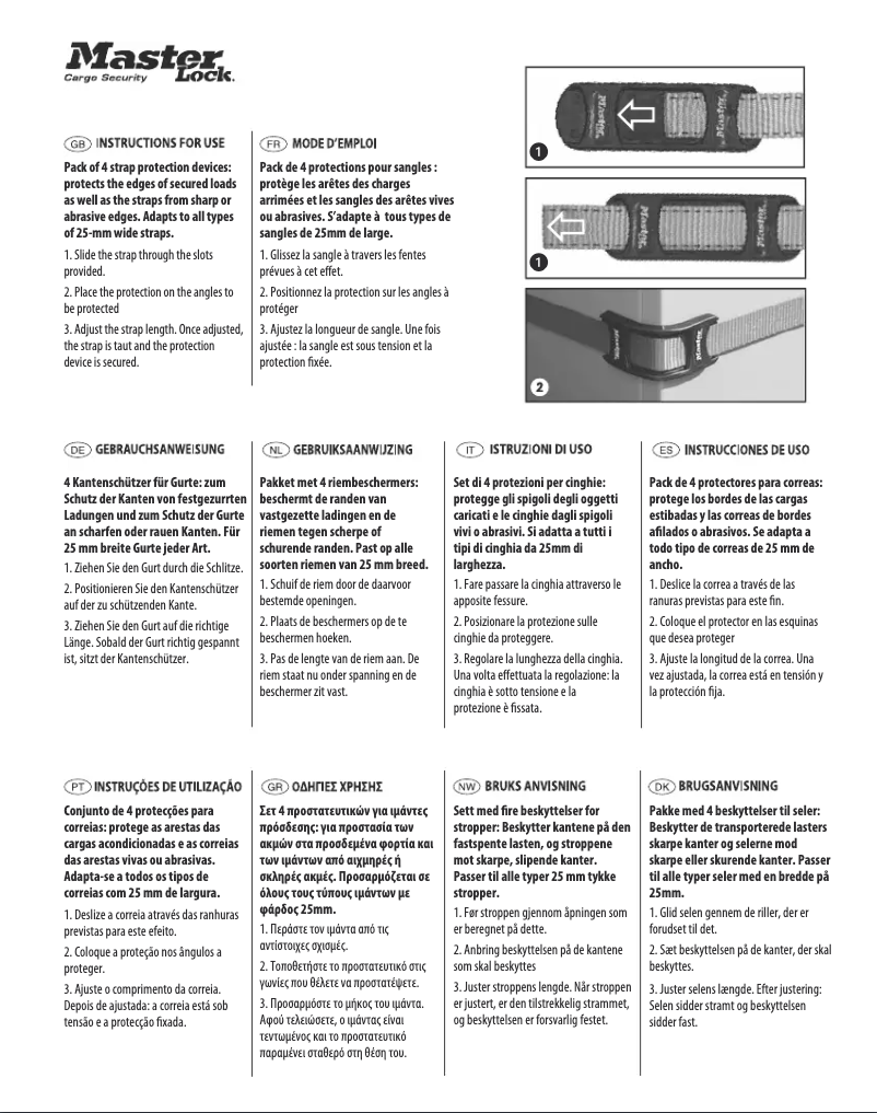 Page 1 of the manual User Manual Master Lock 3246