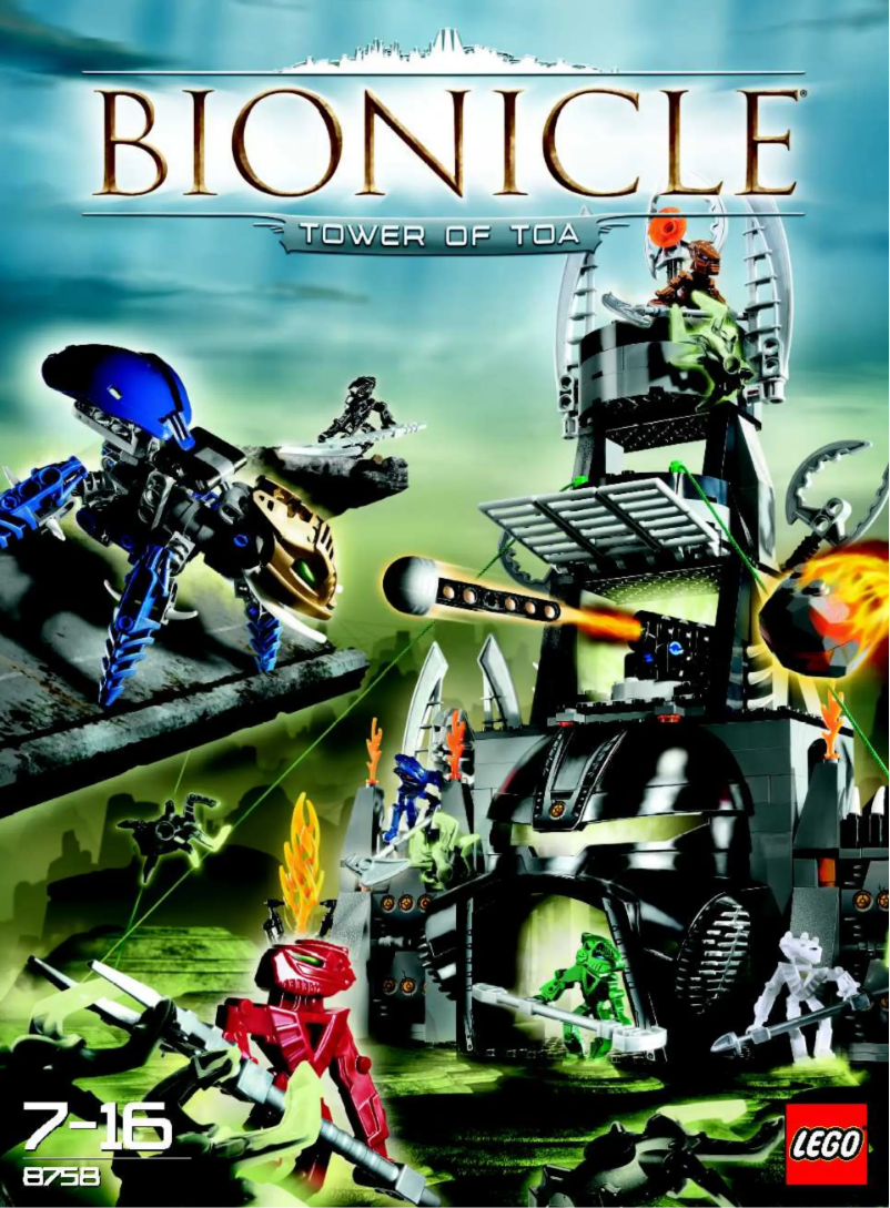 Image de la première page du manuel de l'appareil Bionicle 8758