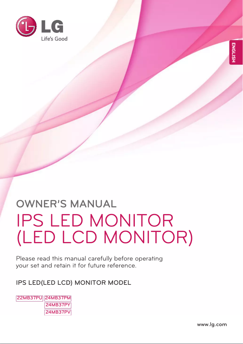 Page n°1 - Manuel utilisateur LG 24MB37PY
