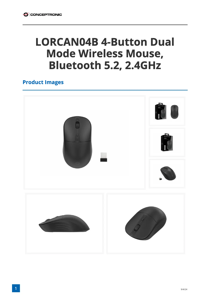 Image de la première page du manuel de l'appareil LORCAN04B