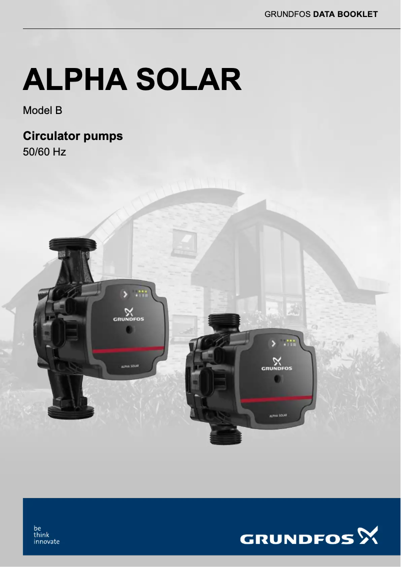 Page n°1 - Fiche technique Grundfos ALPHA SOLAR