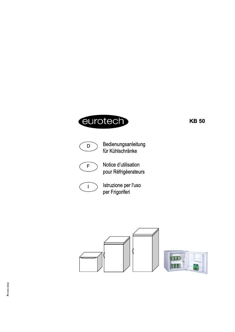 Page n°1 - Manuel utilisateur Eurotech KB 50