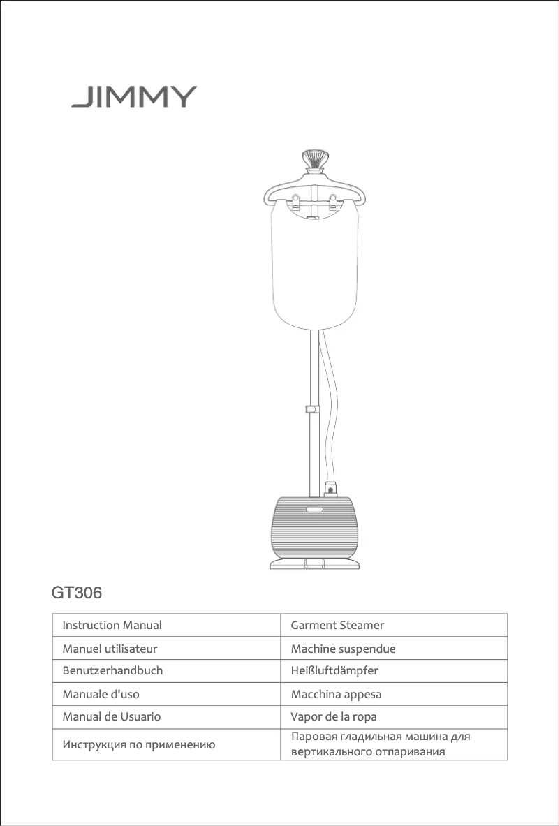 Page n°1 - Manuel utilisateur JIMMY GT306