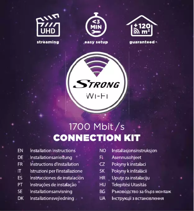 Page n°1 - Manuel utilisateur Strong Connection Kit 1700