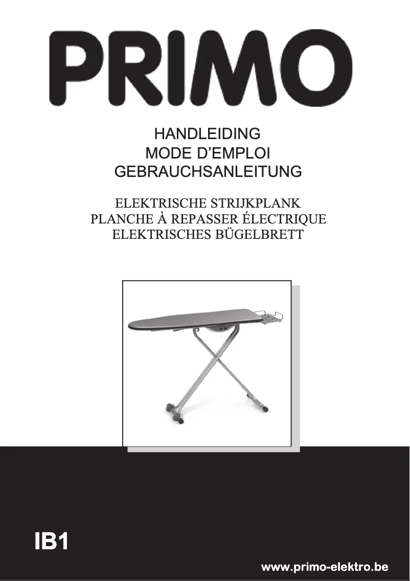 Page 1 de la notice Manuel utilisateur Primo IB1