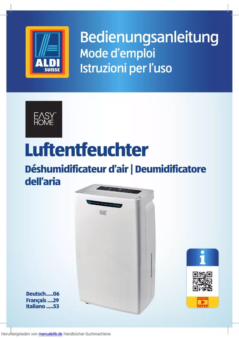 Image de la première page du manuel de l'appareil LE 2017