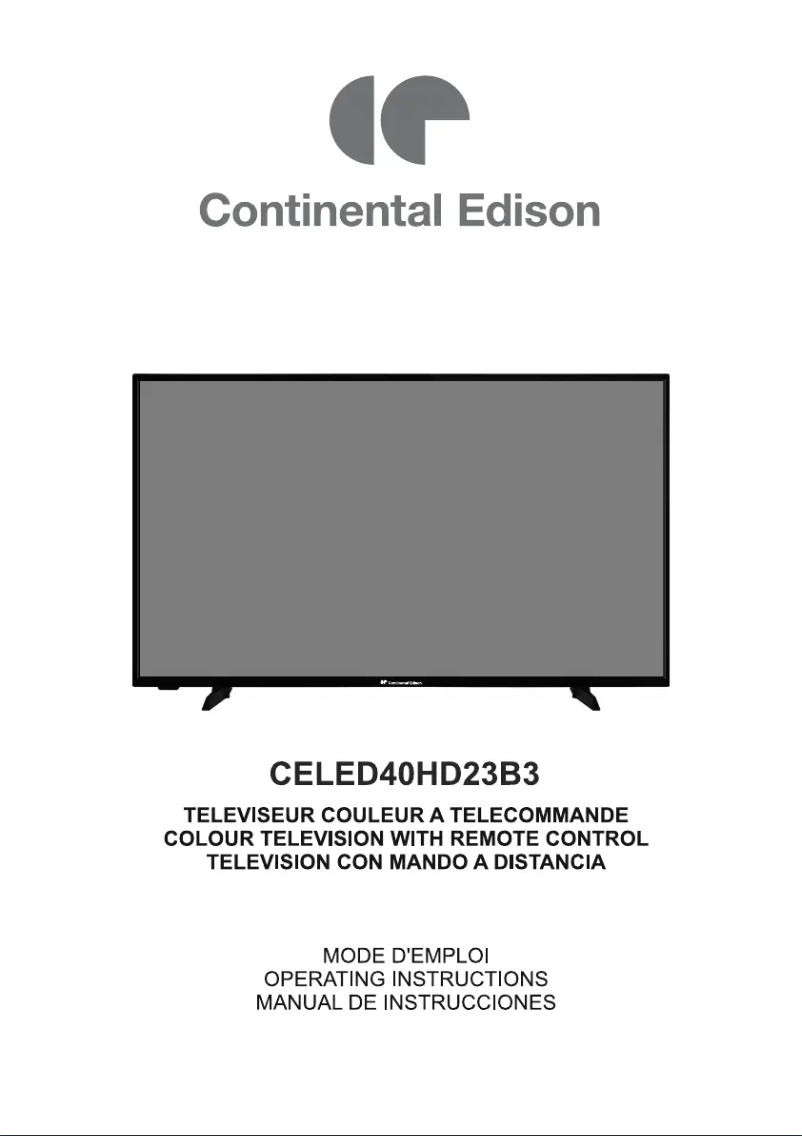 Image de la première page du manuel de l'appareil CELED40HD23B3