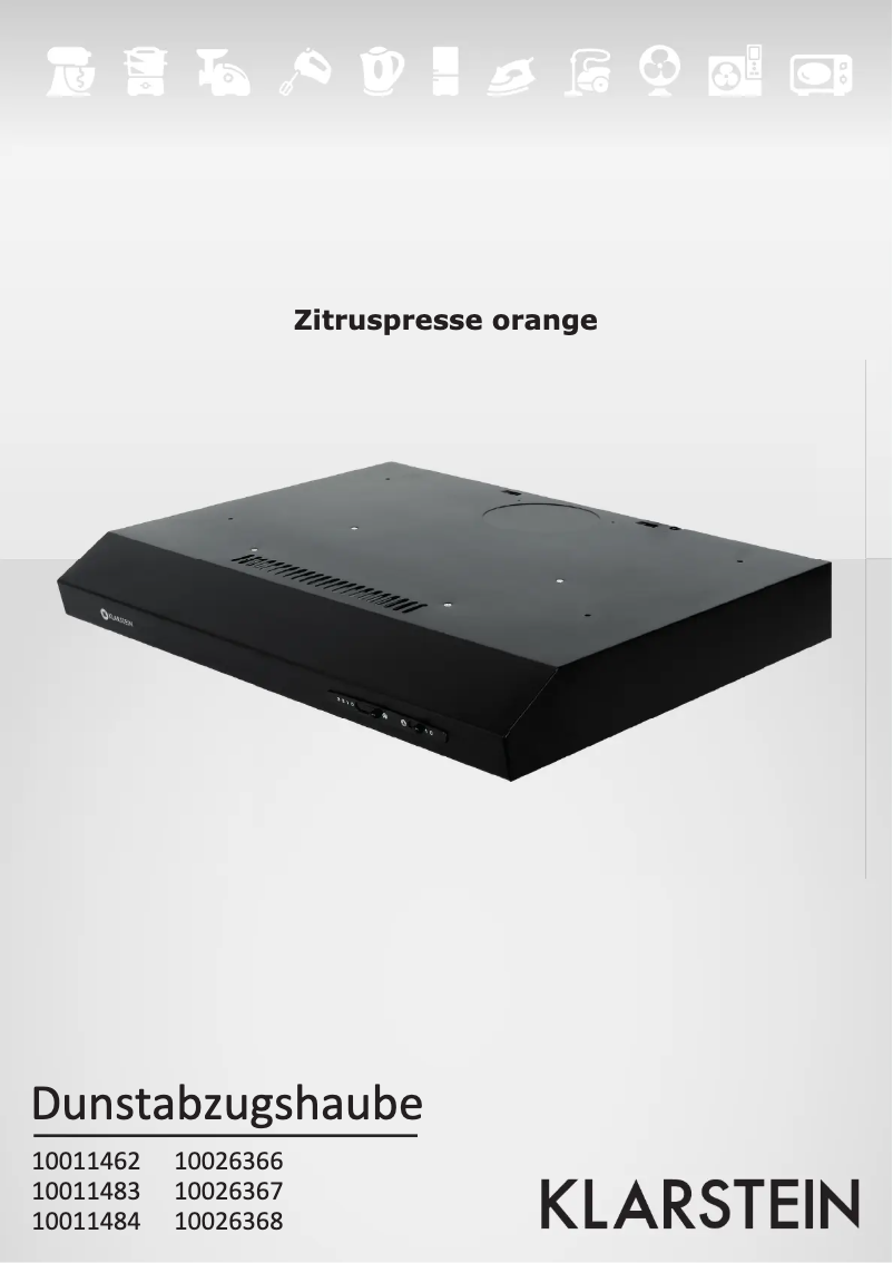 Page 1 de la notice Manuel utilisateur Klarstein ACV-61A