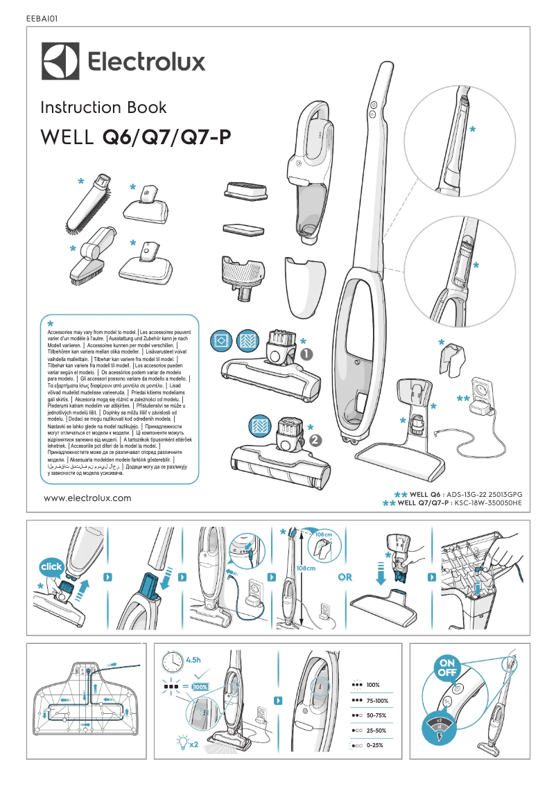 Page n°1 - Manuel utilisateur Electrolux WELL Q7-P WQ71-P52SS