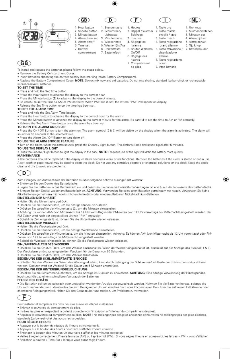 Page 1 de la notice Manuel utilisateur Karlsson KA4548