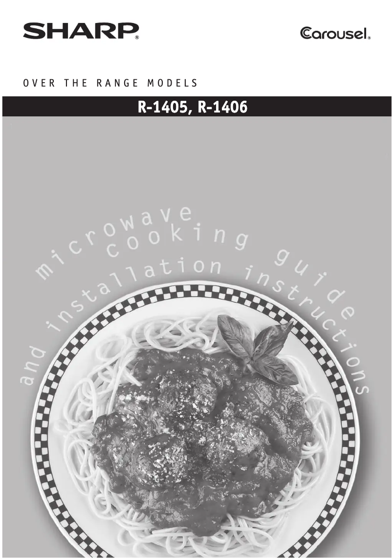 Image de la première page du manuel de l'appareil R-1406T