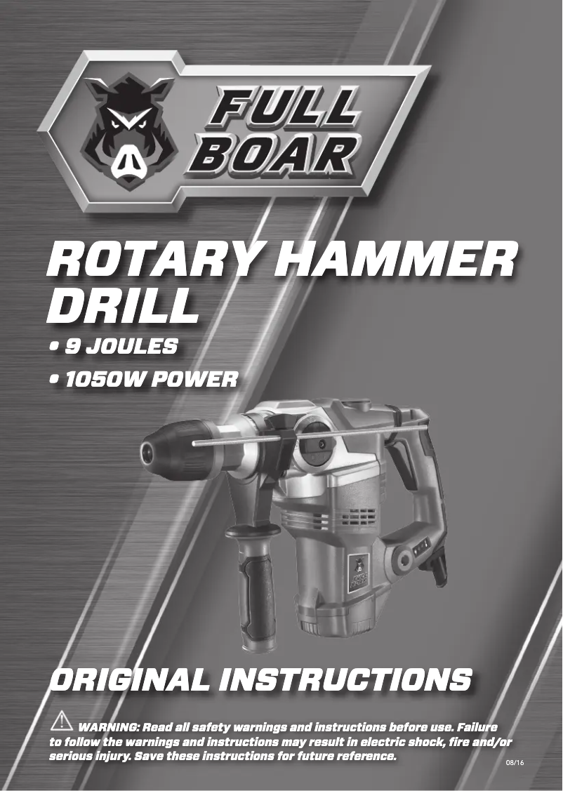 Page 1 de la notice Manuel utilisateur Full Boar FBT-0700U