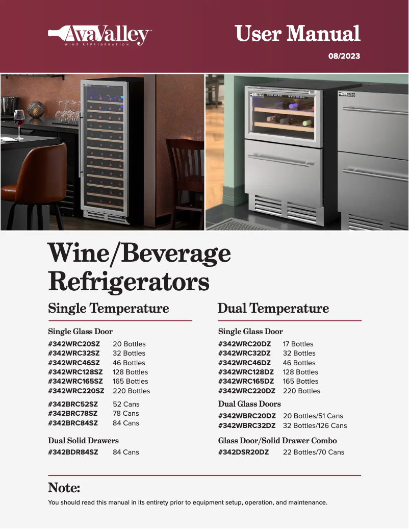 Page 1 de la notice Manuel utilisateur AvaValley SRW-28S