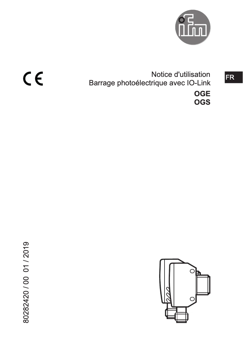 Page n°1 - Manuel utilisateur IFM OGE381