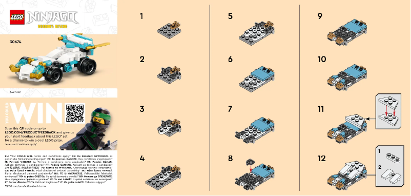 Page 1 de la notice Manuel utilisateur Lego Ninjago Dragons Rising 30674