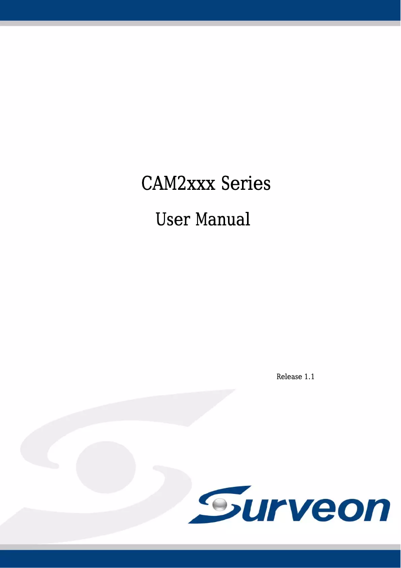 Page n°1 - Manuel utilisateur Infortrend CAM2311P