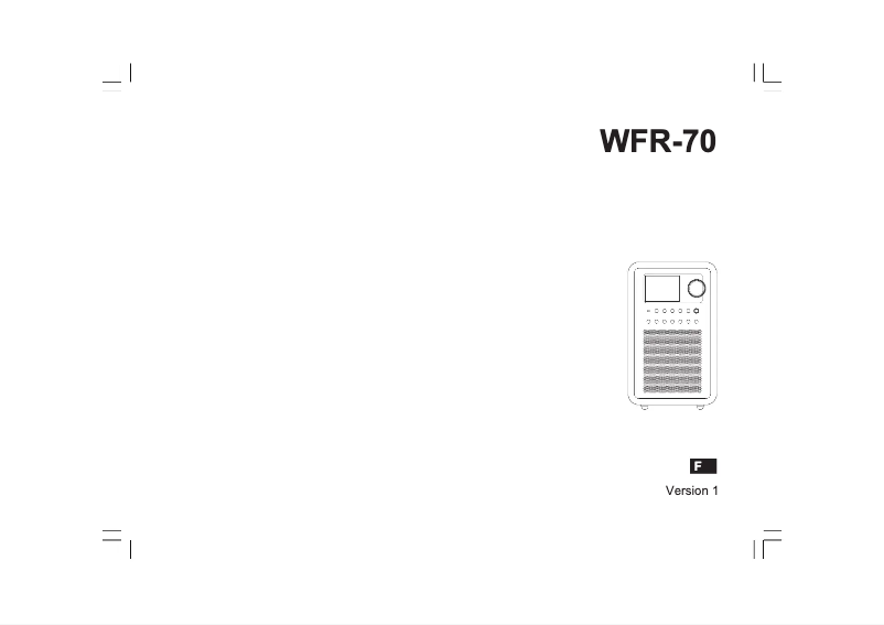 Page n°1 - Manuel utilisateur Sangean WFR-70