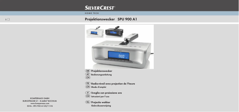 Image de la première page du manuel de l'appareil SPU 900 A1