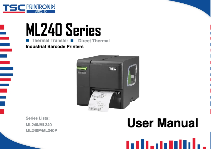 Page 1 de la notice Manuel utilisateur TSC ML240