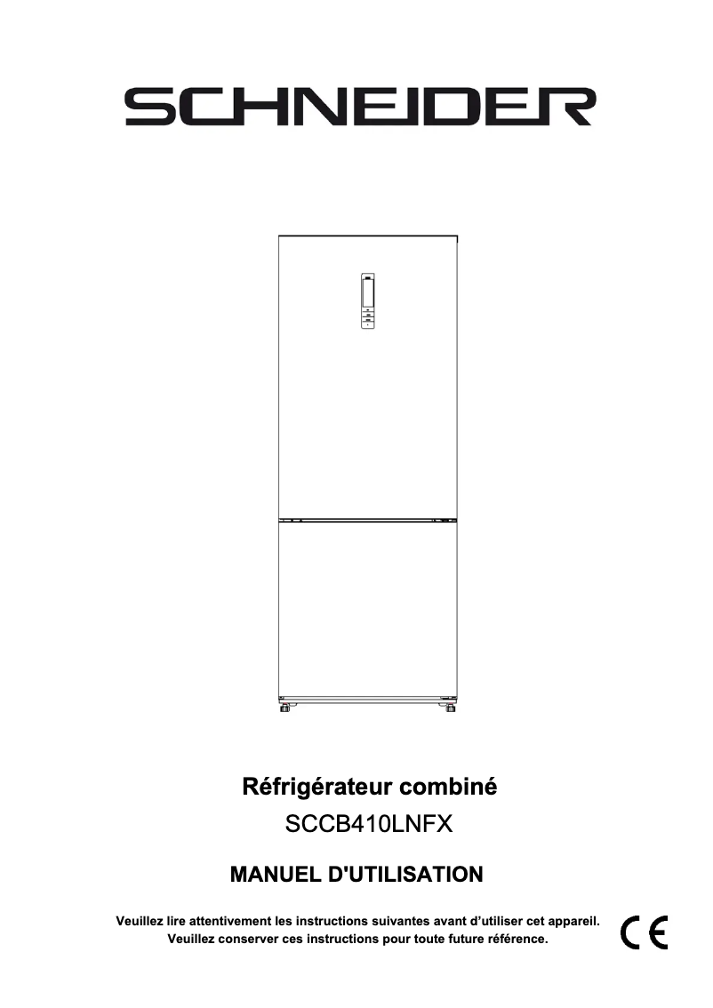 Image de la première page du manuel de l'appareil SCCB410LNFX