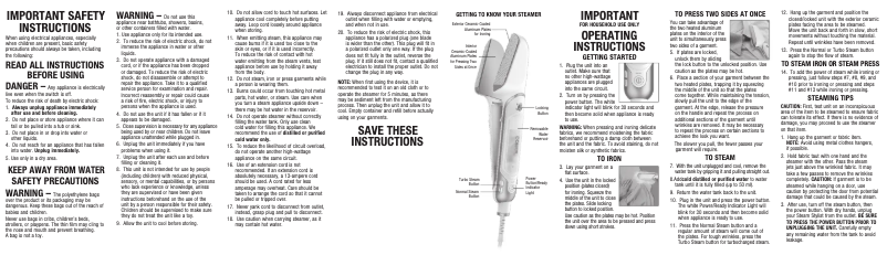 Image de la première page du manuel de l'appareil GSP1