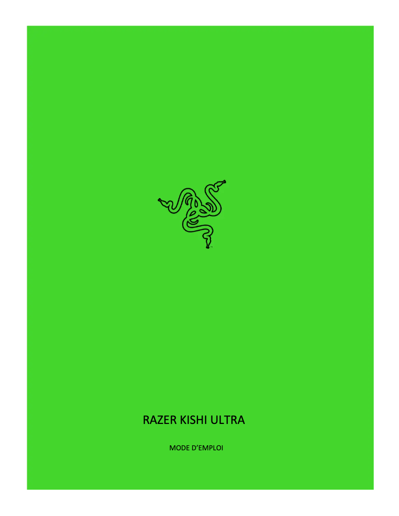 Page n°1 - Manuel utilisateur Razer Kishi Ultra