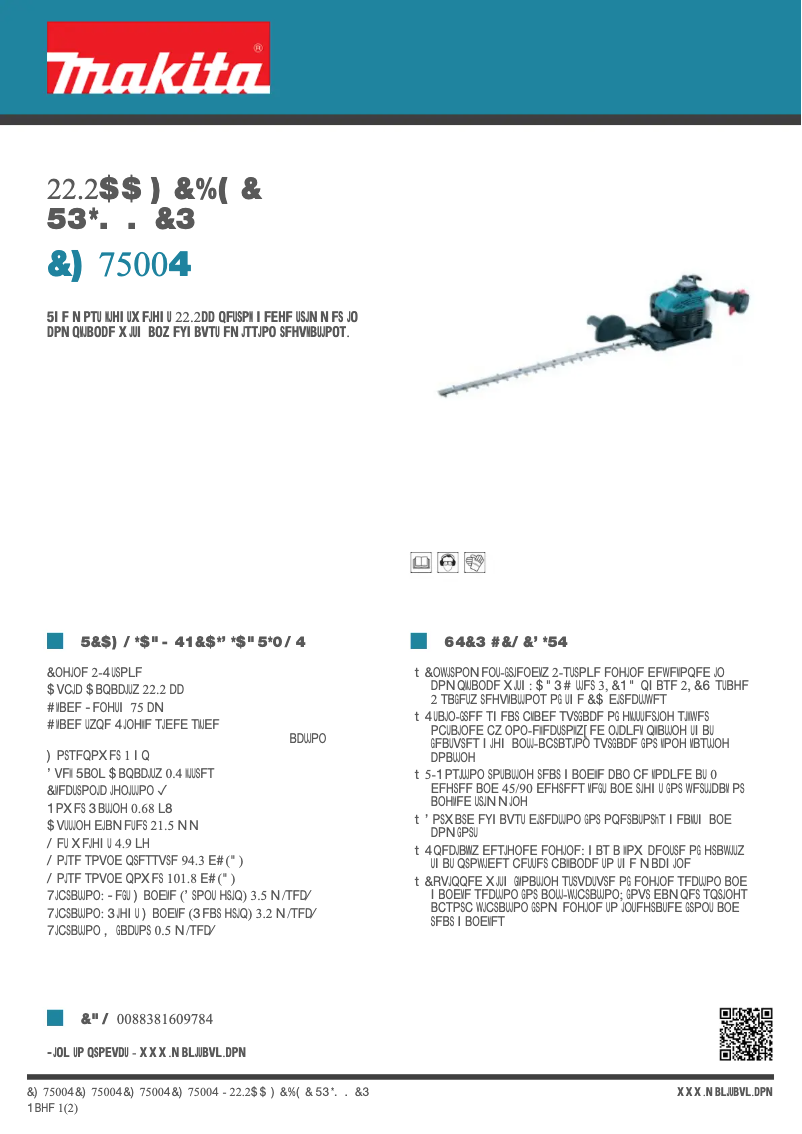 Image de la première page du manuel de l'appareil EH7500S