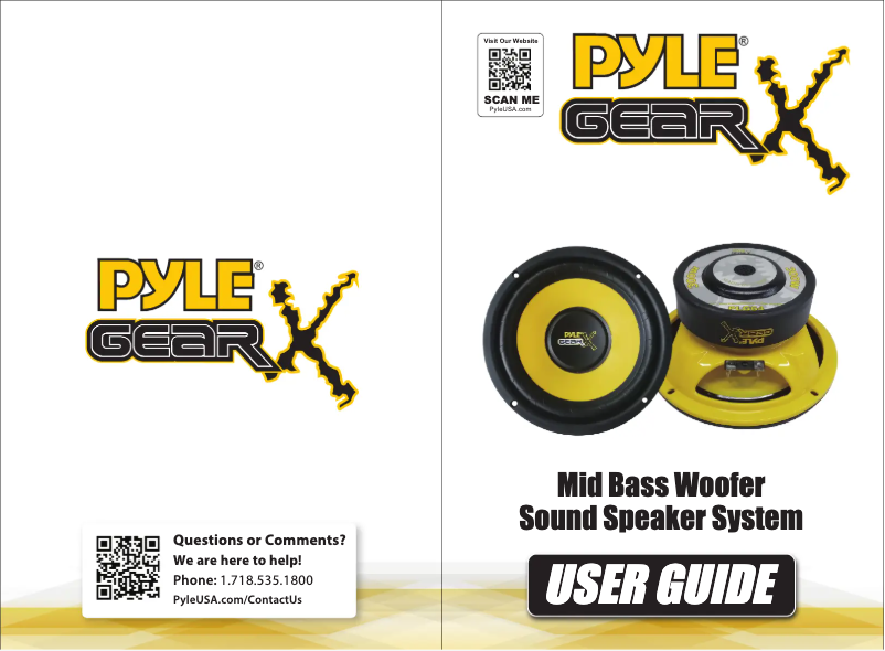 Page n°1 - Manuel utilisateur Pyle PLG54