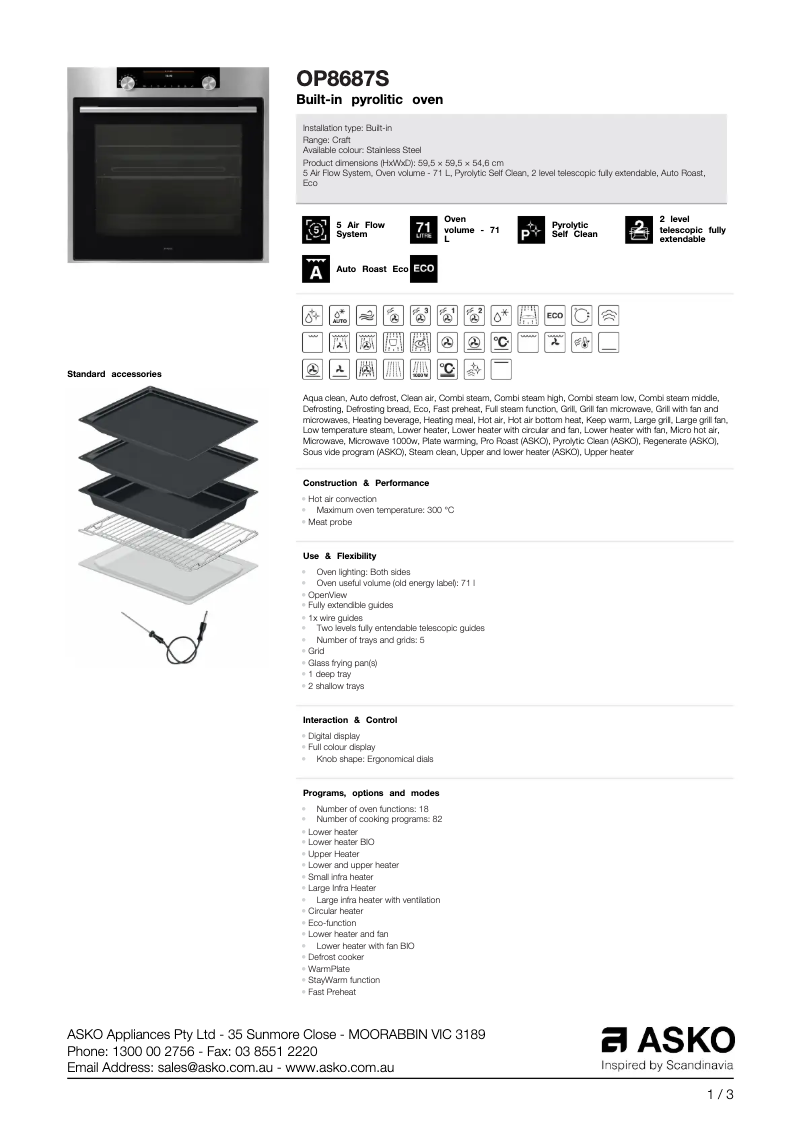 Image de la première page du manuel de l'appareil OP8687S