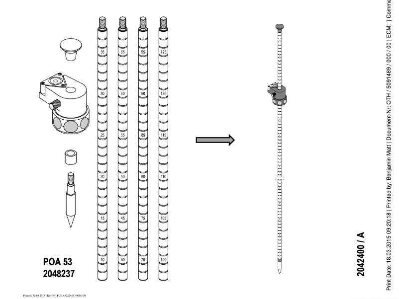 Page 1 de la notice Manuel utilisateur Hilti POA 53
