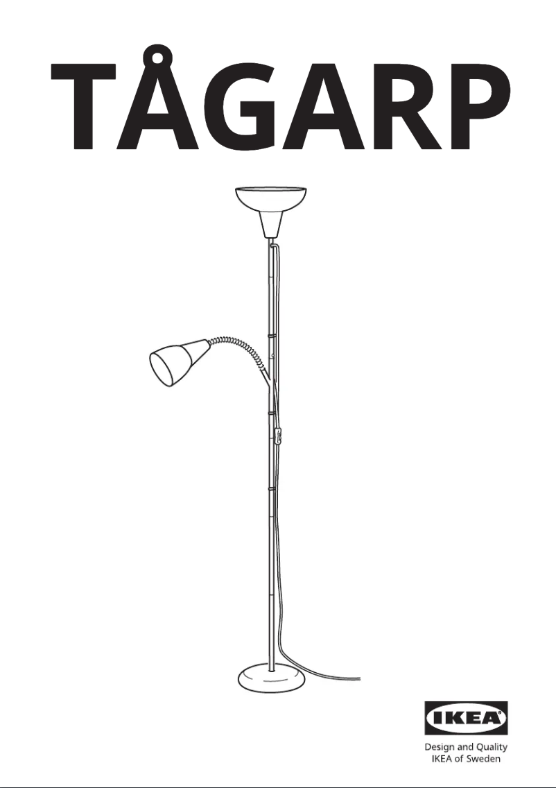 Image de la première page du manuel de l'appareil TÅGARP 805.258.72