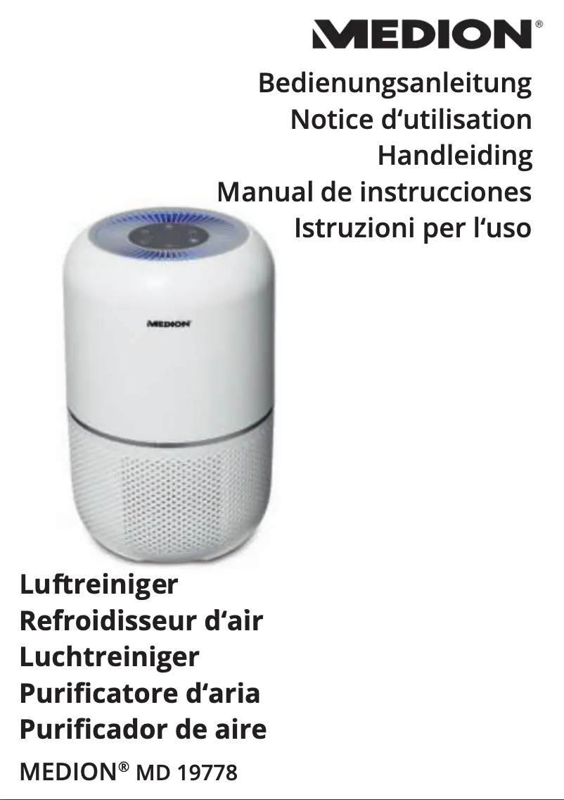 Page n°1 - Manuel utilisateur Medion MD 19778