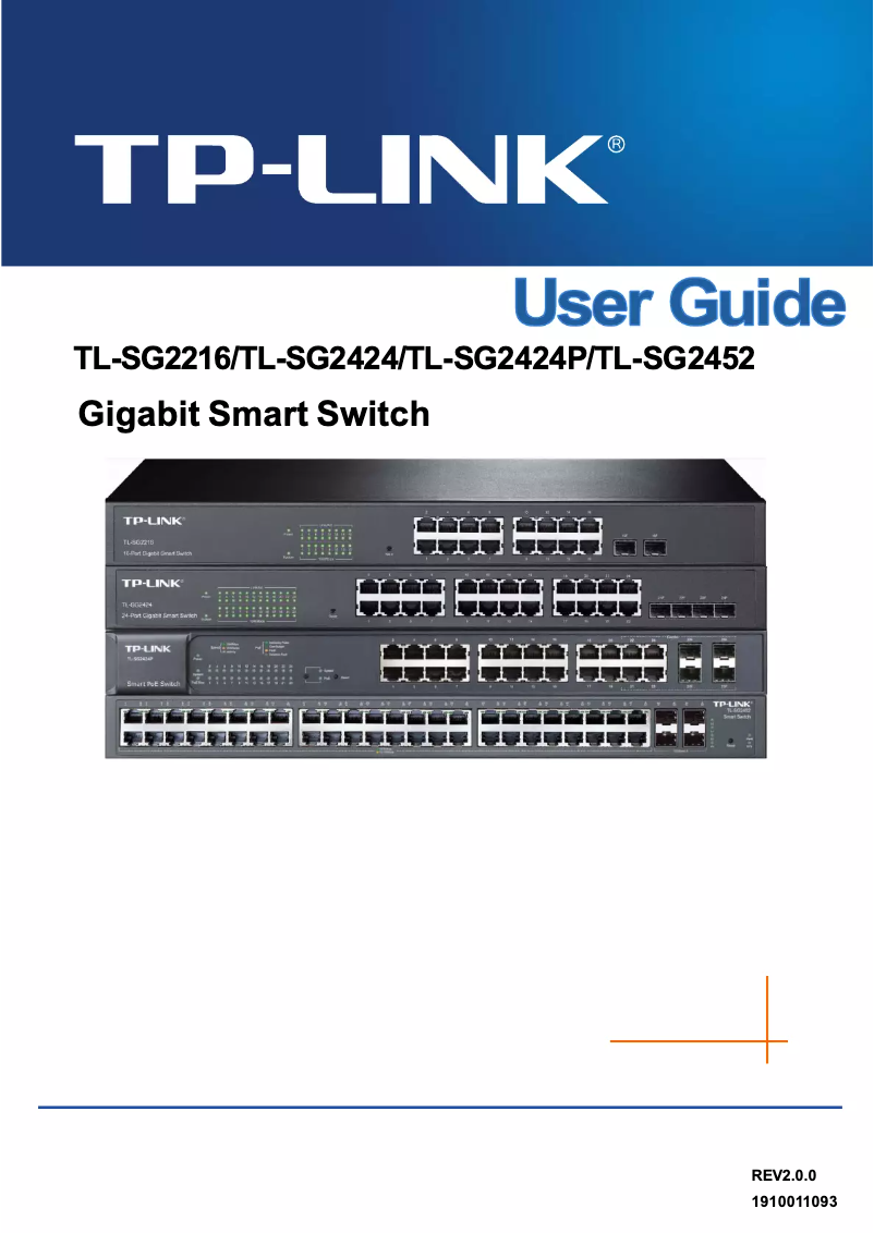 Page n°1 - Manuel utilisateur TP-Link TL-SG2452