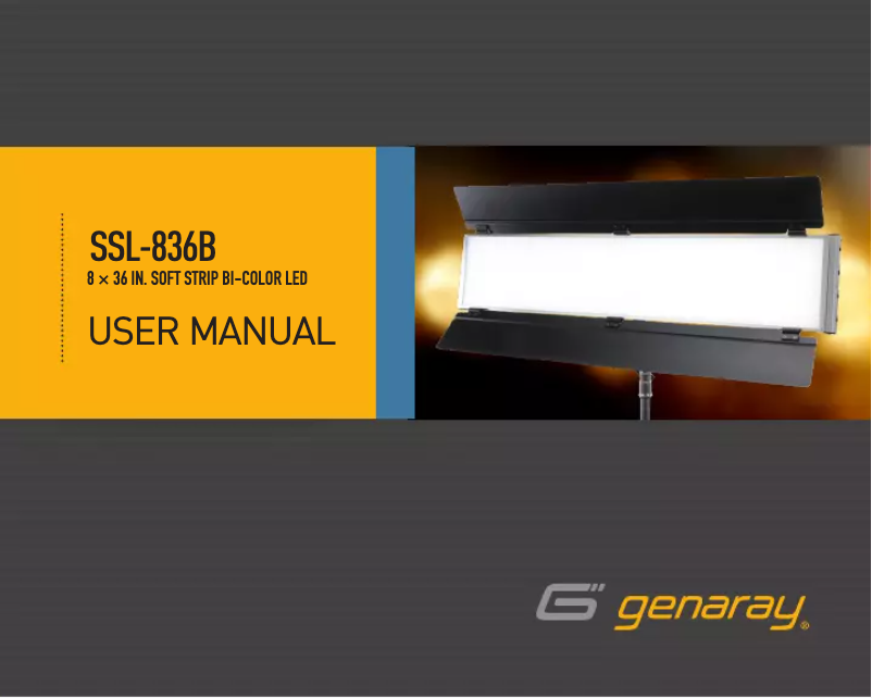 Image de la première page du manuel de l'appareil SSL-836B