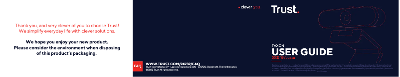 Page 1 de la notice Manuel utilisateur Trust Taxon