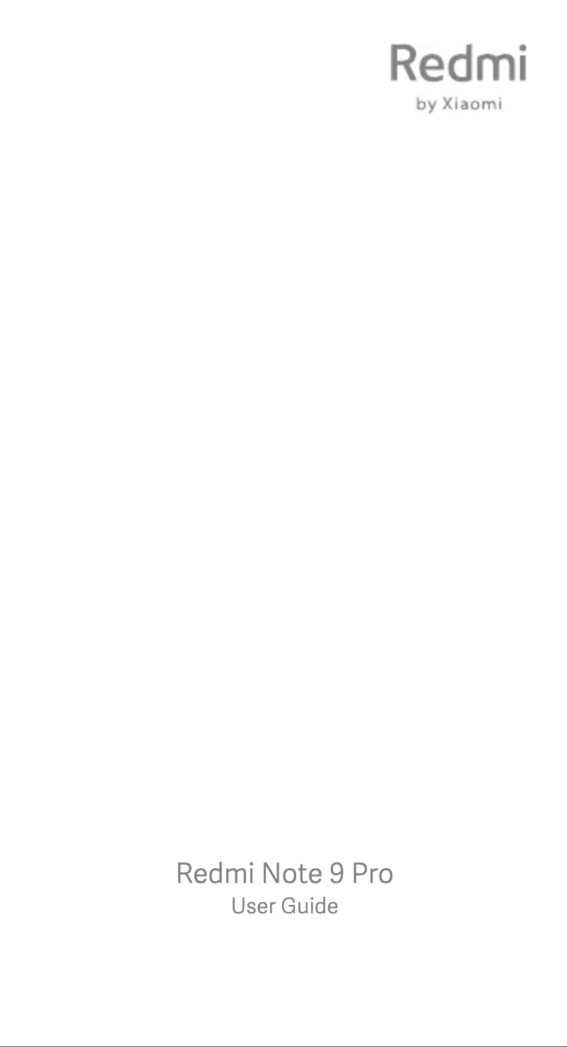 Page n°1 - Manuel utilisateur Xiaomi Redmi Note 9 Pro