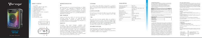 Page 1 de la notice Manuel utilisateur Vorago KSP-205