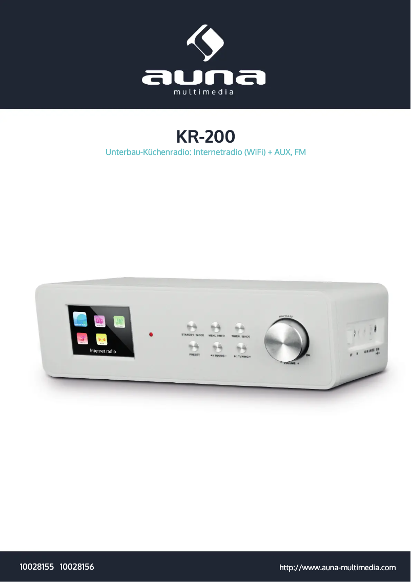 Page 1 de la notice Manuel utilisateur Auna KR-200