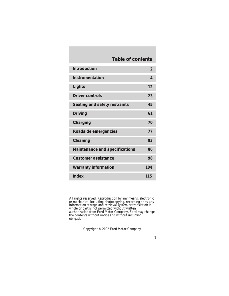 Image de la première page du manuel de l'appareil TH!NK Neighbor (2002)