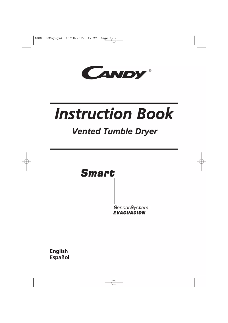 Page n°1 - Manuel utilisateur Candy CV1 66-37