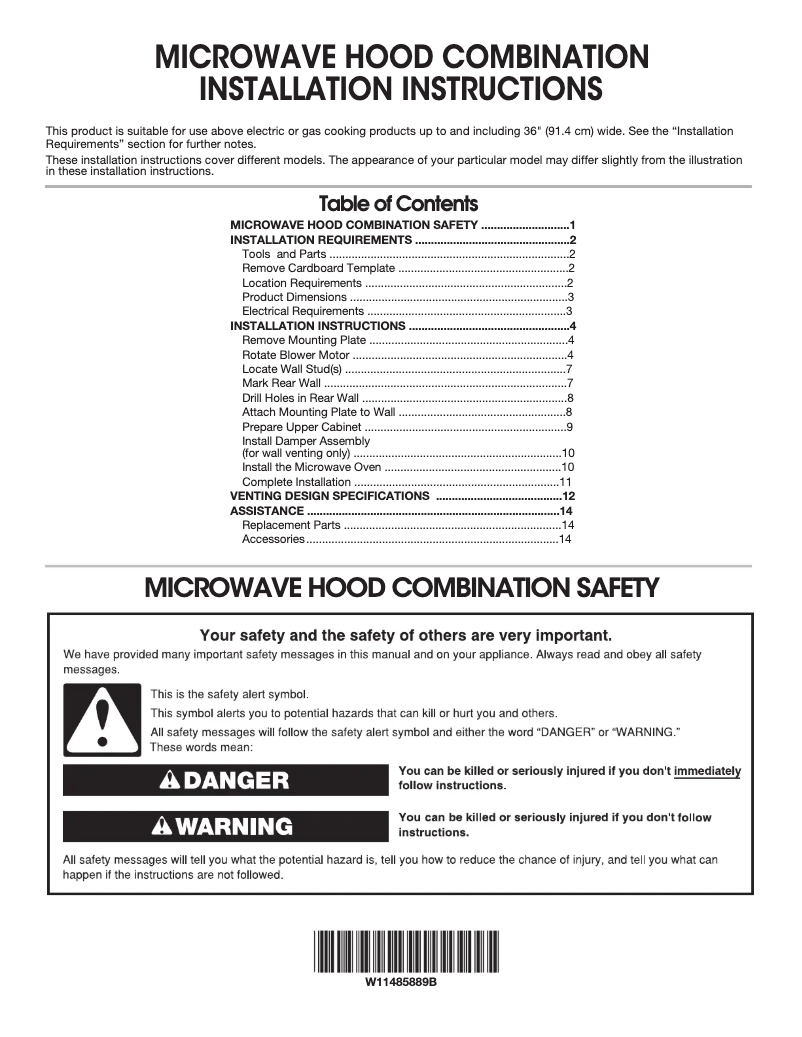 Page n°1 - Informations de garantie Maytag MMV1175JZ