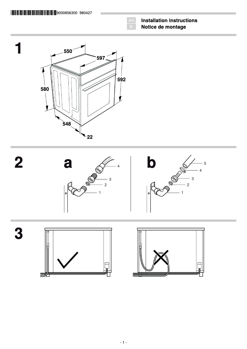 Image de la première page du manuel de l'appareil HG10LE150