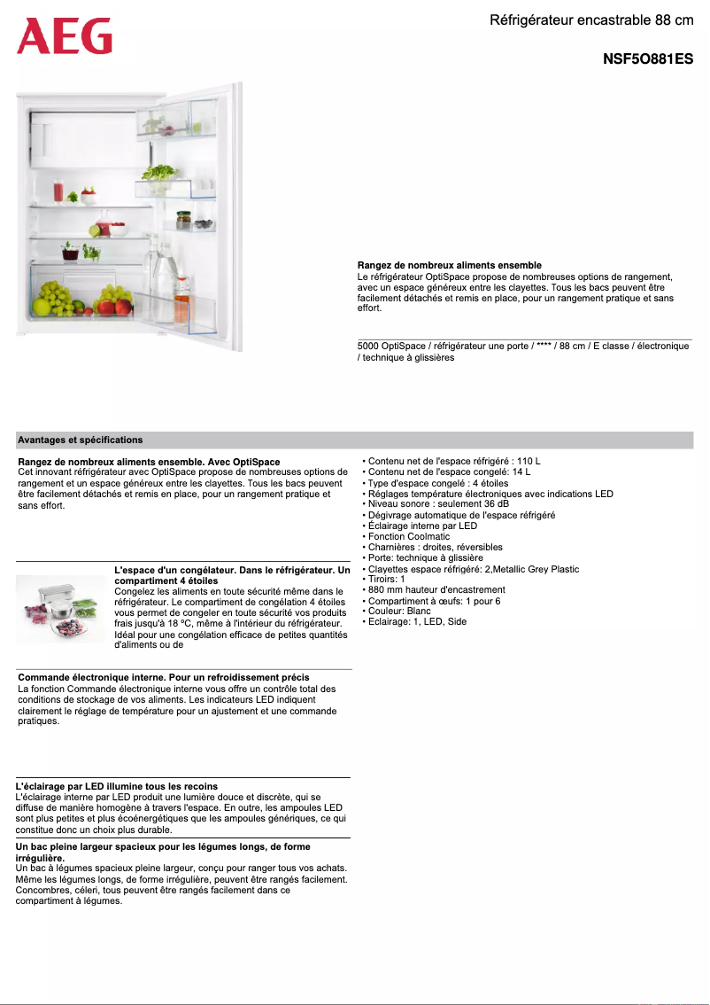 Image de la première page du manuel de l'appareil NSF5O881ES