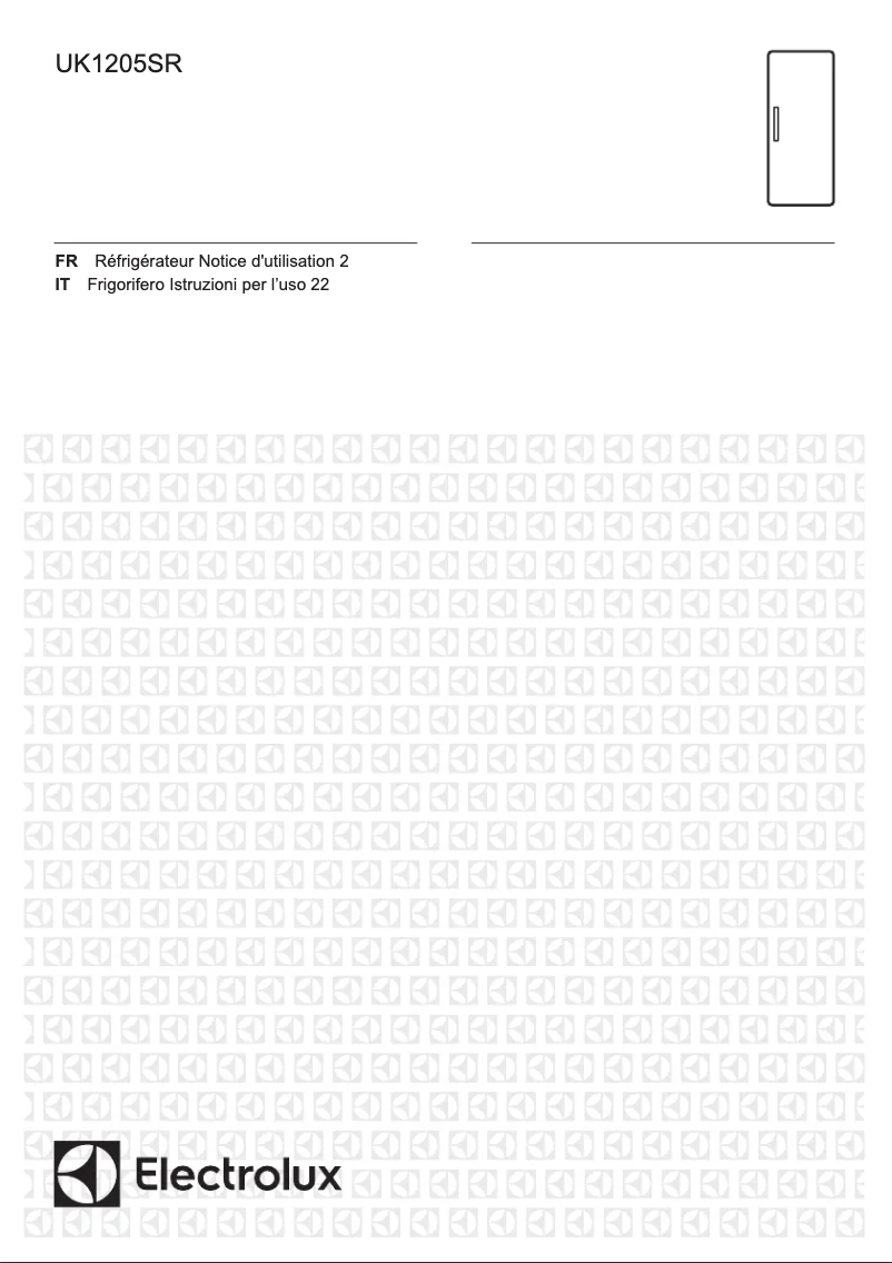 Page 1 de la notice Manuel utilisateur Electrolux UK1205SR