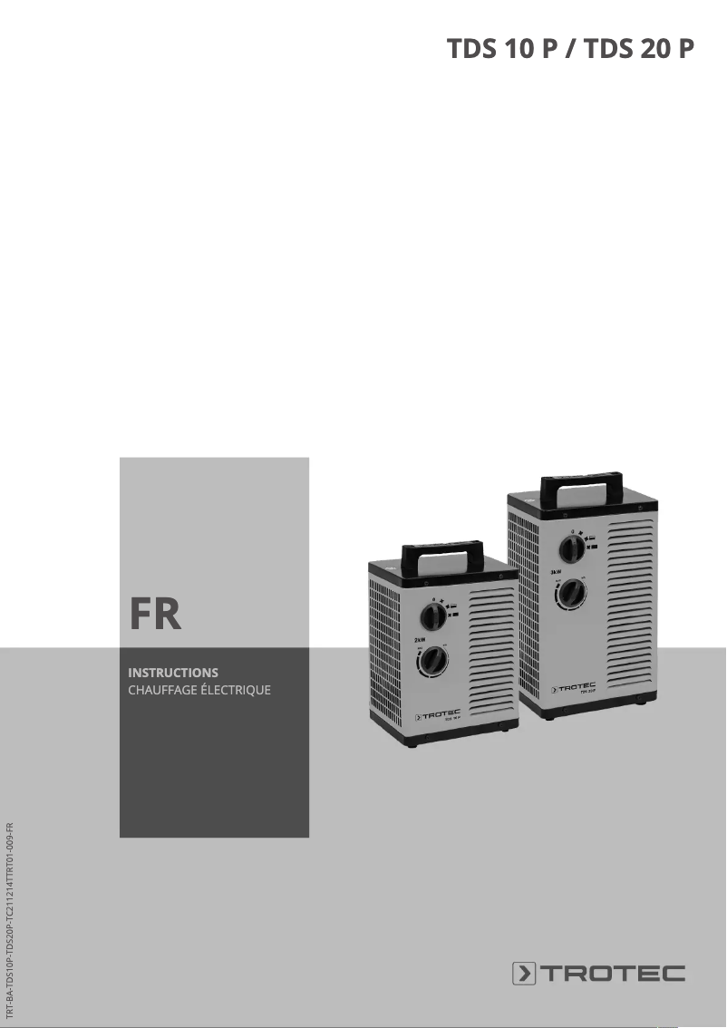 Image de la première page du manuel de l'appareil TDS 10 P